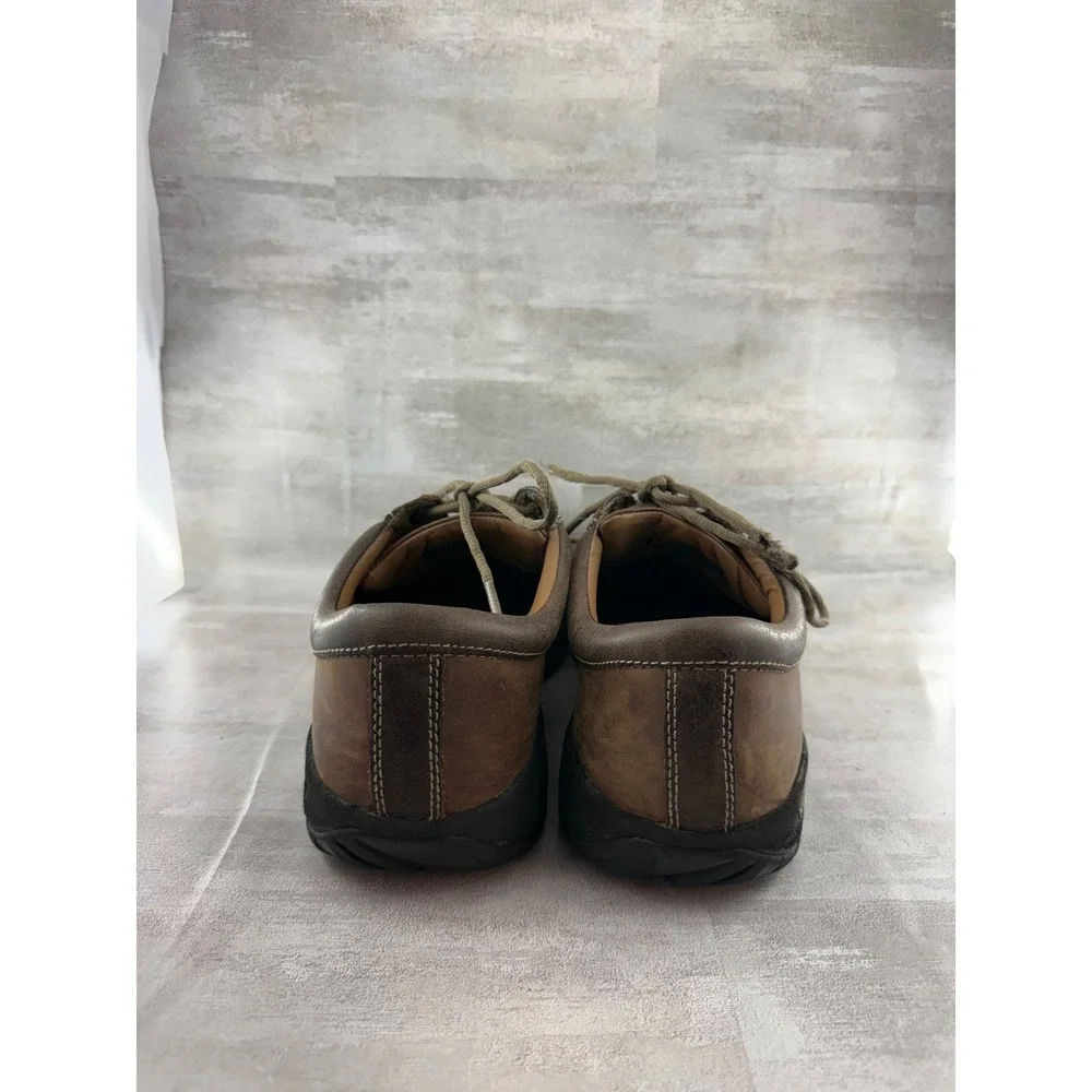 Keen Presidio Men Brown Leather Walking Shoes 1007722 Size 13